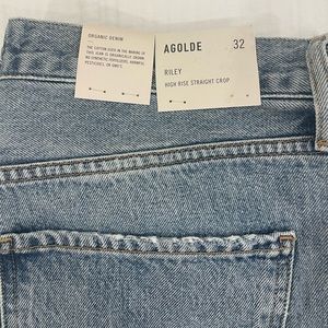 Agolde Riley High Rise Straight Crop